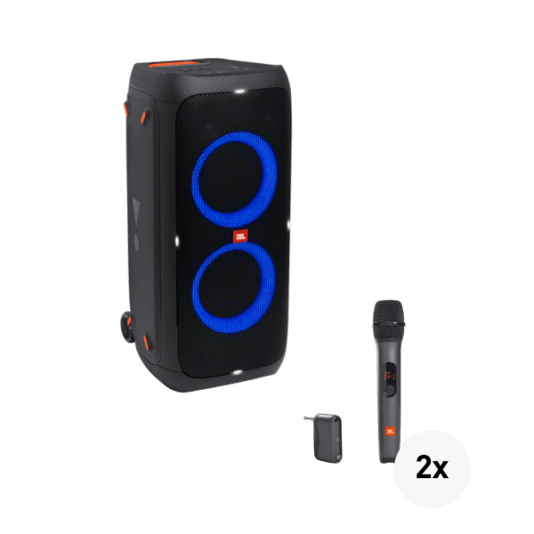 JBL Partybox 310 + 2 microfoons - Event Gear