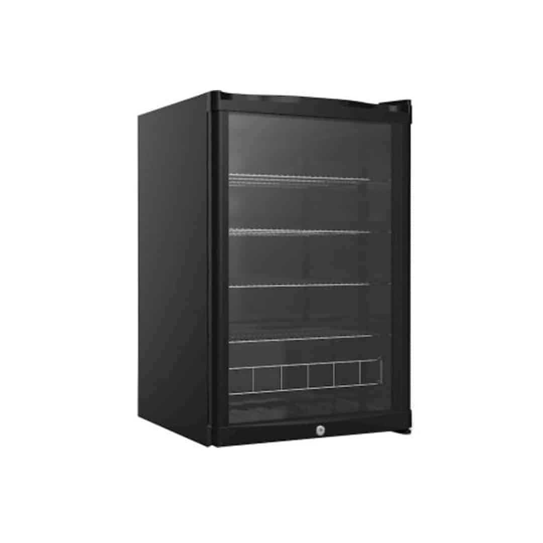 Lege koelkast zwart