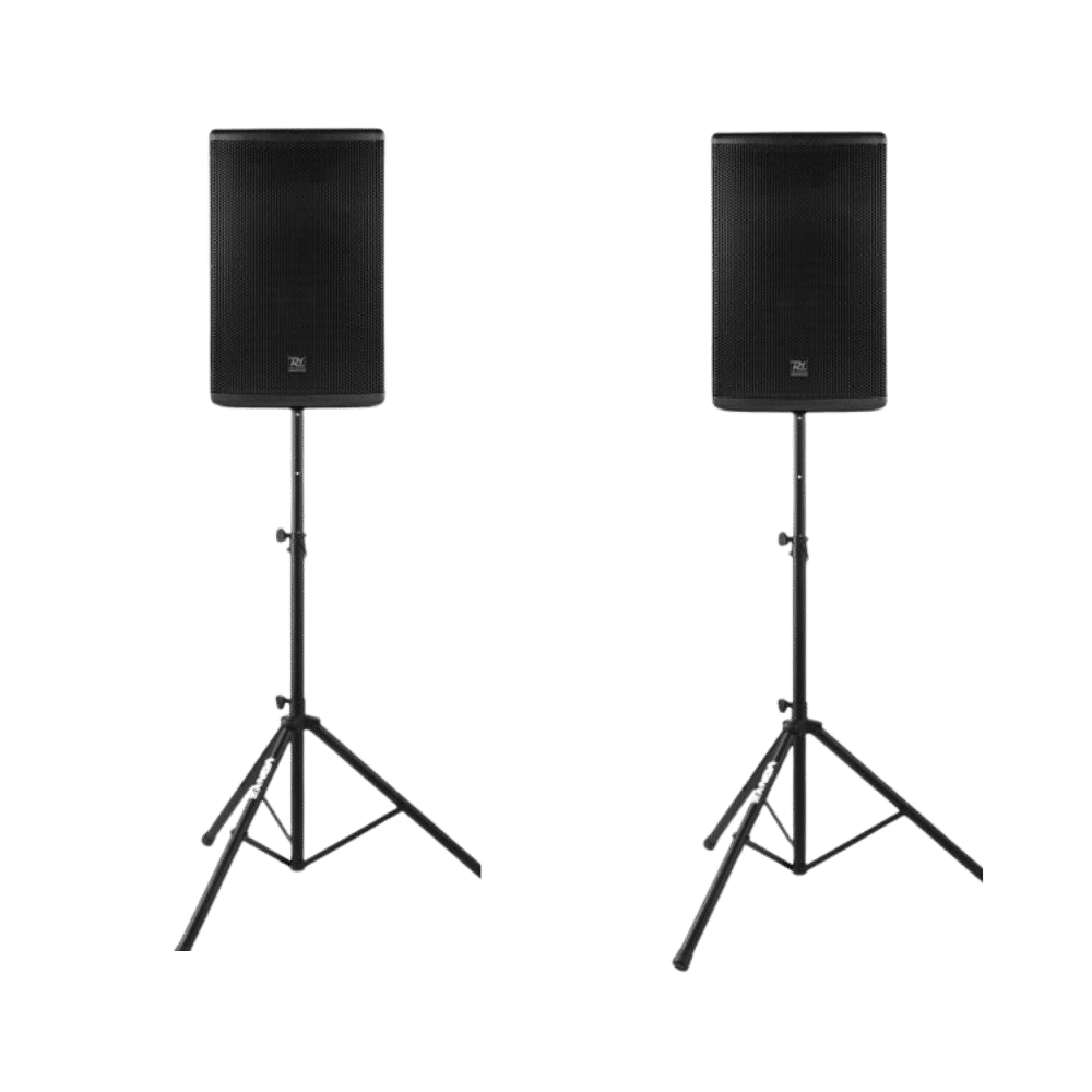 speaker set op statieven