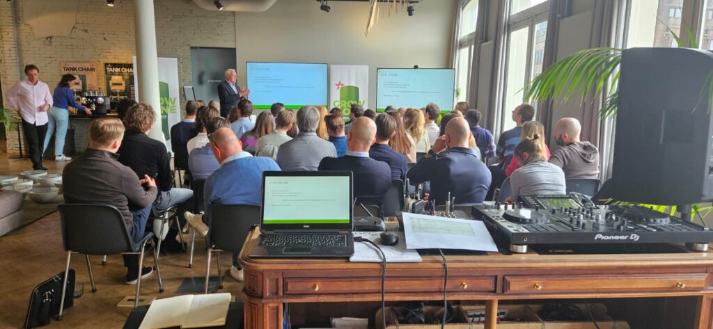 Presentatie set in actie