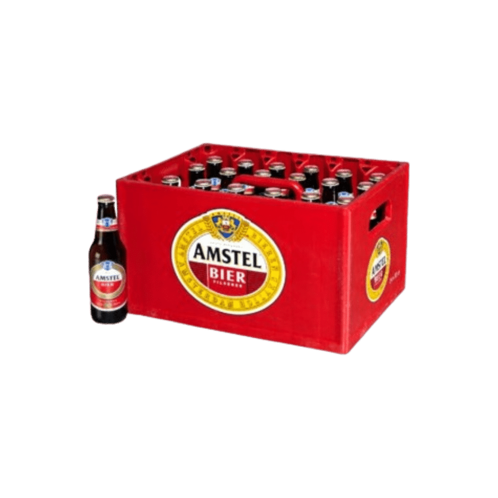 Amstel bier krat flesjes
