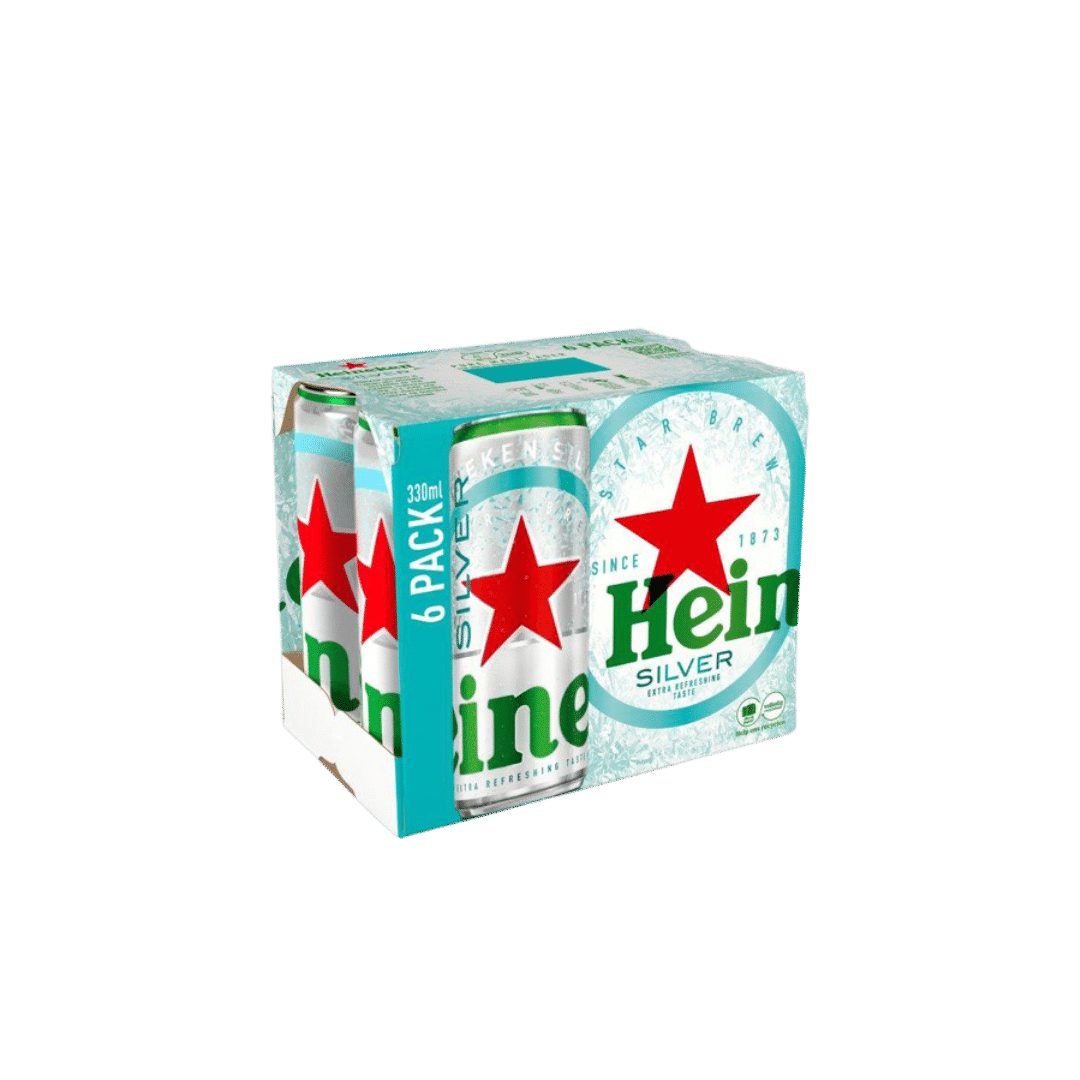 sixpack Heineken silver in verpakking