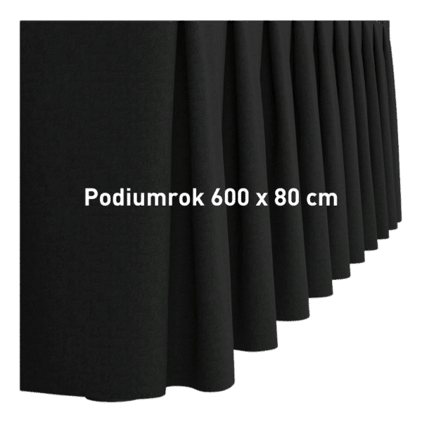 Podiumrok geplooid (600x80cm)