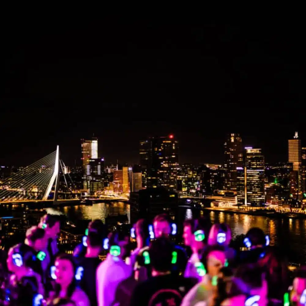 silent disco feest buiten