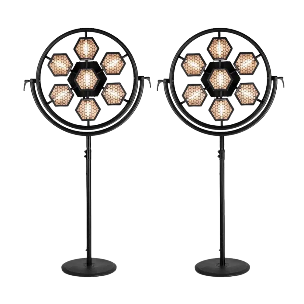 2x Portman P1 Retro lamp